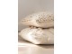 Pletený krémový polštář Tricot white - 40*40 cm J-Line by Jolipa