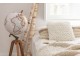 Pletený krémový polštář Tricot white - 40*40 cm J-Line by Jolipa