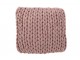 Pletený fialkový polštář Tricot purple - 40*40 cm J-Line by Jolipa
