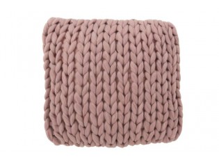Pletený fialkový polštář Tricot purple - 40*40 cm