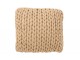 Pletený přírodní polštář Tricot crema - 40*40 cm J-Line by Jolipa