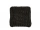 Pletený šedý polštář Tricot dark grey - 40*40 cm J-Line by Jolipa