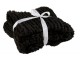 Pletený černý pléd Tricot black - 152*127 cm J-Line by Jolipa