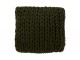 Pletený zelený polštář Tricot green - 40*40 cm J-Line by Jolipa