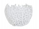 Bílý antik kovový svícen na čajovou svíčku Sabela - Ø 12*10cm Light & Living