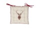 Béžový podsedák s jelenem Cosy Lodge- 40*40 cm Clayre & Eef