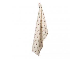 Béžová utěrka s jeleny Cosy Lodge - 50*70 cm