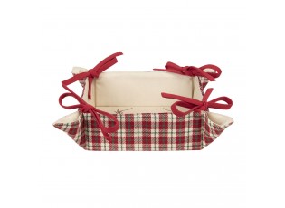 Oboustranný košík na pečivo s jelenem Cosy Lodge - 35*35*8 cm