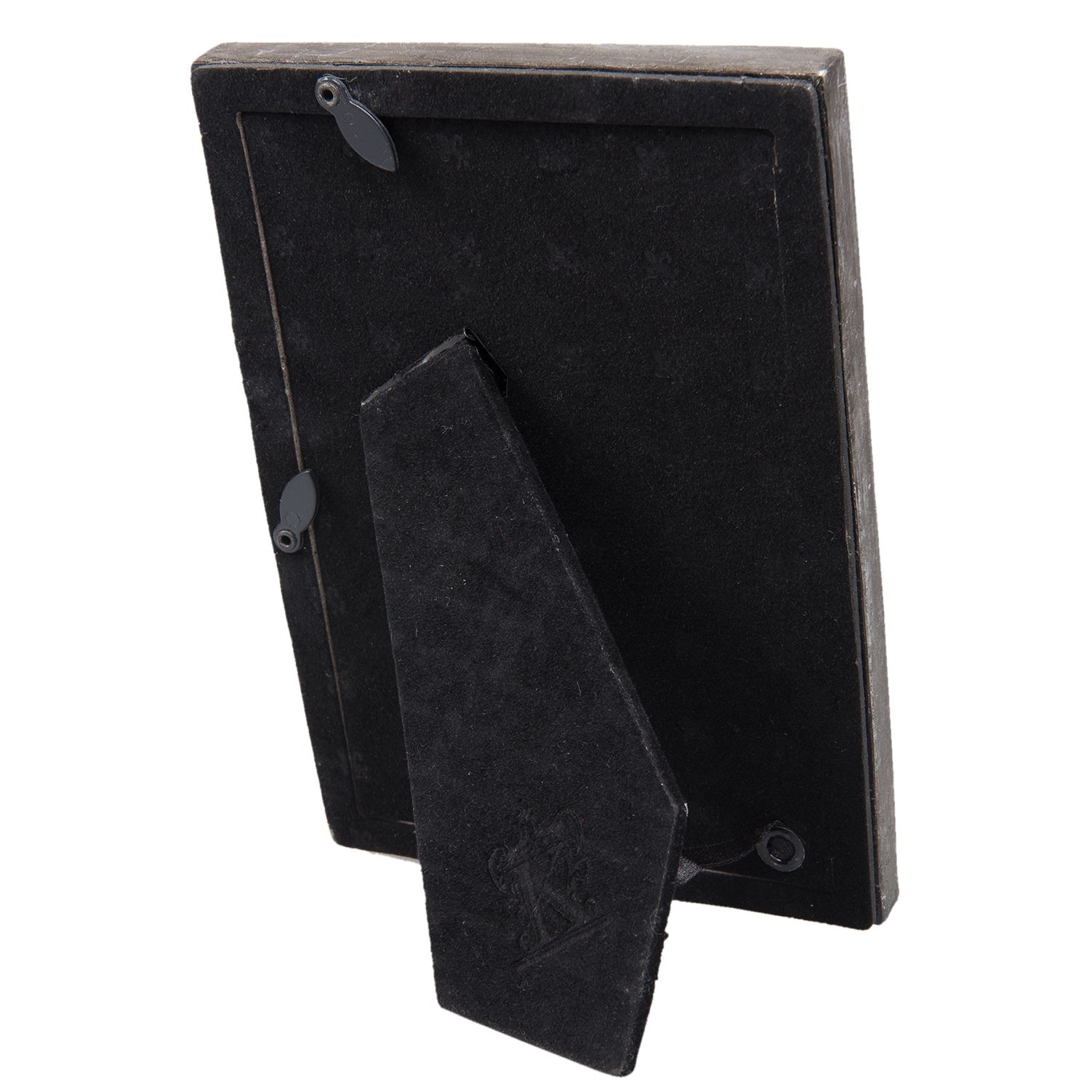 Stříbrný fotorámeček s patinou - 12*2*17 cm / 10*15 cm Clayre & Eef Stříbrný fotorámeček s patinou - 12*2*17 cm / 10*15 cm Clayre & Eef
