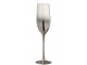 Sklenička na šampaňské Silver Glass - Ø 7*25 cm J-Line by Jolipa