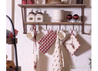 Oboustranný košík na pečivo s jelenem Cosy Lodge - 35*35*8 cm