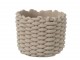 Šedý cementový obal na květináč ve tvaru košíku - Ø 20,5*17,5 cm J-Line by Jolipa