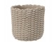 Šedý cementový obal na květináč ve tvaru košíku - Ø 29,5*28 cm J-Line by Jolipa