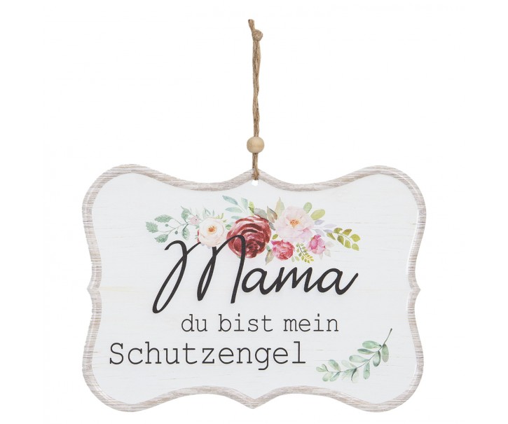 Nástěnná cedule Mama - 25*18 cm Clayre & Eef
