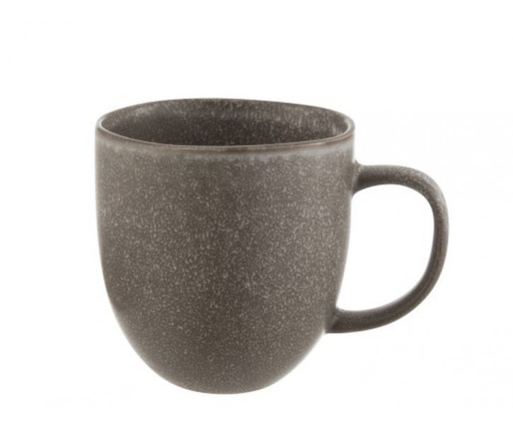 Šedo-hnědý keramický hrnek Louise taupe - 13*8,5*10cm J-Line by Jolipa