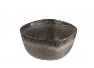 Šedo-hnědá miska Louise taupe - 11*12*6cm
