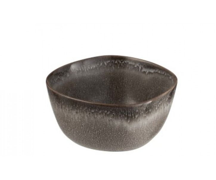 Šedo-hnědá miska Louise taupe - 11*12*6cm J-Line by Jolipa