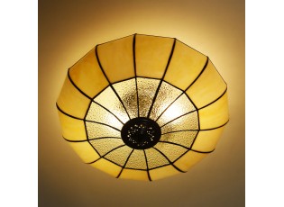 Stropní světlo Tiffany Champagne - Ø 46*25 cm E27/2*60W