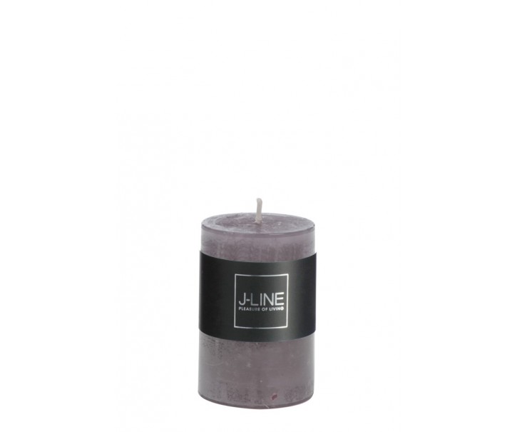 Šedá svíčka Granite válec S - Ø 5*7,5 cm/18h J-Line by Jolipa