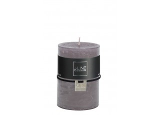 Šedá svíčka Granite válec M - Ø 7*10 cm/48h