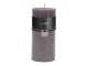 Šedá svíčka Granite válec L - Ø 7*15 cm/72h J-Line by Jolipa