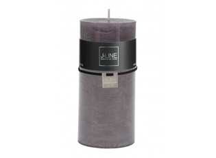 Šedá svíčka Granite válec L - Ø 7*15 cm/72h