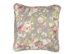 Taupe povlak na polštář s růžemi Roses - 40*40 cm