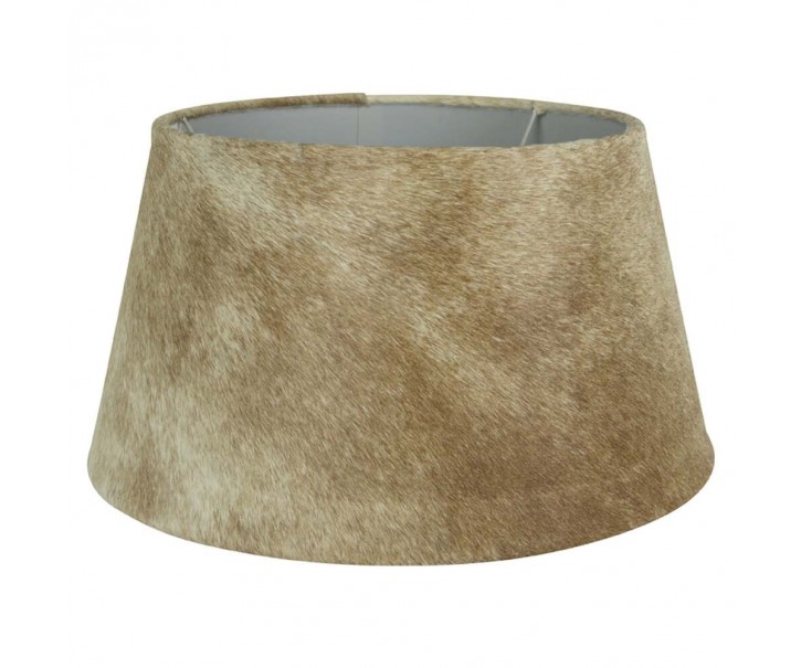 Béžové kožené stínidlo na lampu Taurus - 50*40*26cm Mars & More 