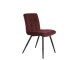 Sametová burgundy jídelní židle OLIVE - 44*82*50 cm Light & Living