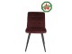 Sametová burgundy jídelní židle OLIVE - 44*82*50 cm Light & Living