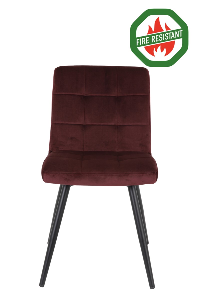 Sametová burgundy jídelní židle OLIVE - 44*82*50 cm Light & Living Sametová burgundy jídelní židle OLIVE - 44*82*50 cm Light & Living