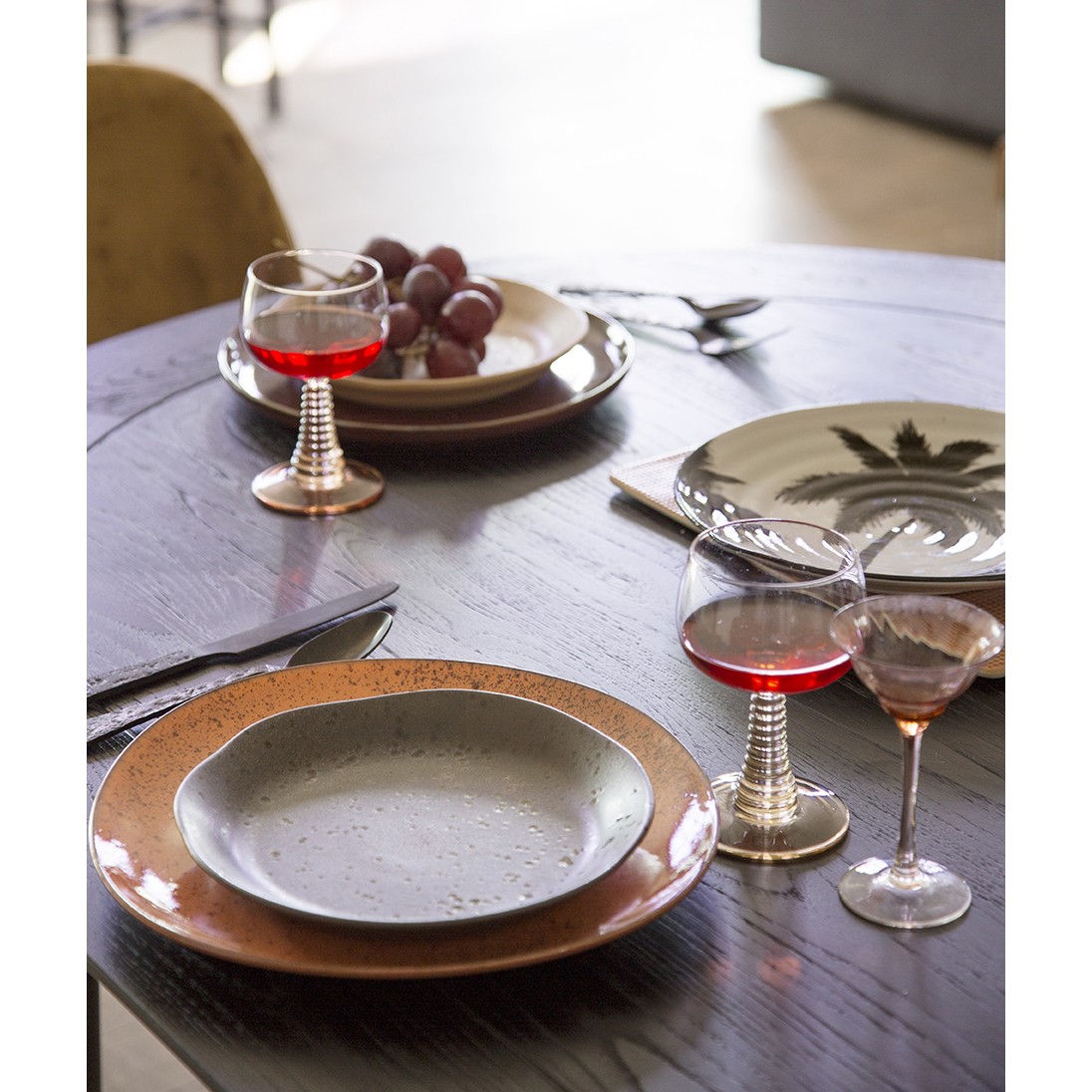 Set 3ks granitový jídelní příbor Matt - 24,5cm HKLIVING Set 3ks granitový jídelní příbor Matt - 24,5cm HKLIVING
