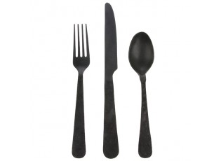 Set 3ks granitový jídelní příbor Matt - 24,5cm 