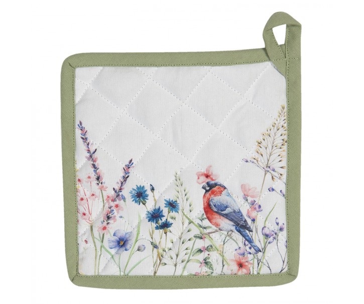Kuchyňská bavlněná podložka pod hrnec So Floral - 20*20 cm Clayre & Eef