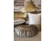 Taupe sametový polštář s třásněmi Smock - 45*45*10cm Mars & More 