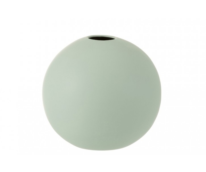 Světle zelená keramická váza MINT L - 25*25*23,5 cm J-Line by Jolipa