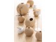 Krémová kulatá keramická váza Beige M - 18*18*18 cm J-Line by Jolipa