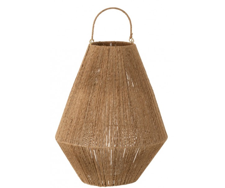 Jutová lucerna v přírodním provedení Dantya - Ø 37,5*48 cm J-Line by Jolipa