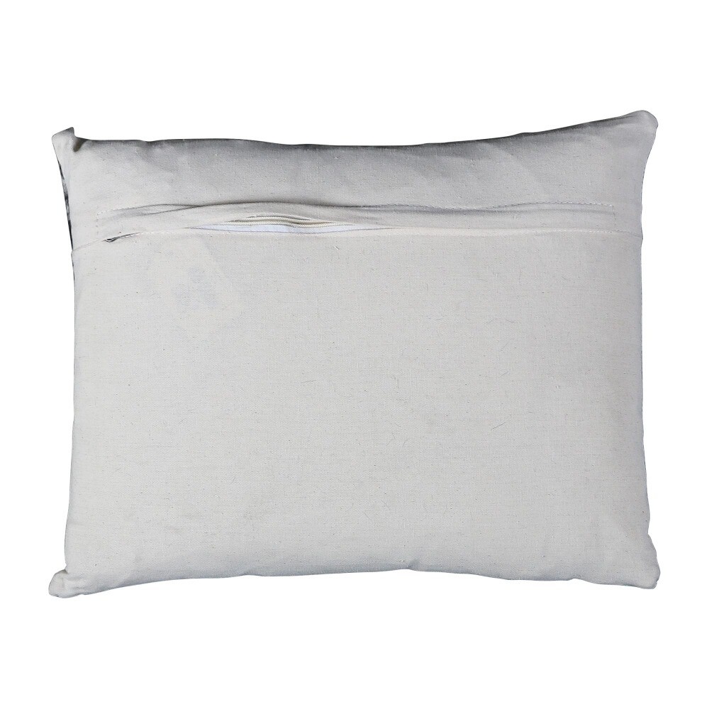 Bílo-černý kožený polštář s výrazným stehem Stitch Cow - 35*45*15cm Mars & More Bílo-černý kožený polštář s výrazným stehem Stitch Cow - 35*45*15cm Mars & More