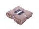 Taupe plyšový pléd Olaf taupe - 150*200 cm Collectione