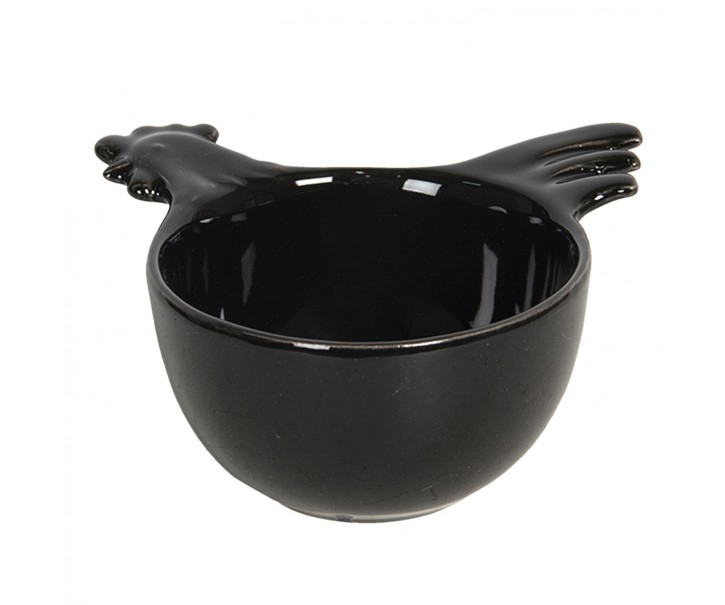Hnědá keramická miska s kohoutkem - 14*13*7 cm Clayre & Eef