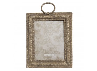 Kovový vintage fotorámeček s patinou - 23*5*28 cm / 20*25 cm
