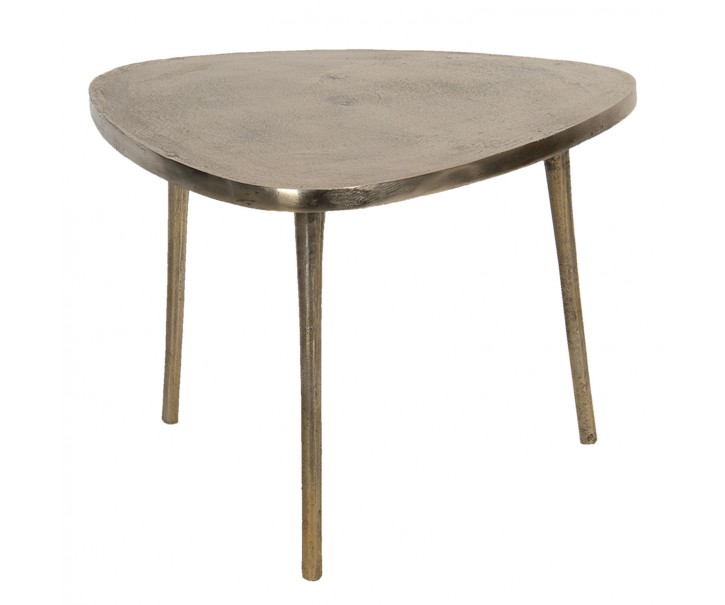 Zlatý odkládací stolek Asymétrique - 69*69*47 cm Clayre & Eef