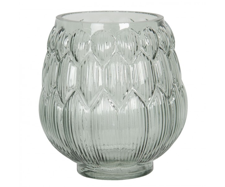 Transparentní skleněná váza Rodo - Ø 14*16 cm Clayre & Eef