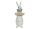 Dekorace králičí chlapec s podnosem - 15*13*37 cm Clayre & Eef