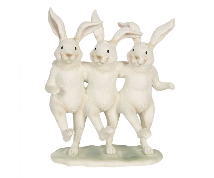 Dekorace tančících králíků - 16*9*19 cm Clayre & Eef