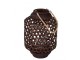 Hnědá dřevěná lucerna Knitti wood - Ø 32*45 cm J-Line by Jolipa