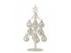 Skleněný stromek se stříbrnými koulemi Baubles Stars – Ø 10*20 cm J-Line by Jolipa