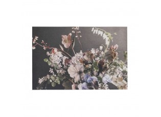 Sametový nástěnný panel s květy Florien 9 - 35*45*1cm