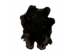 Dekorativní kožešina z černého králíka - 40*30*2cm